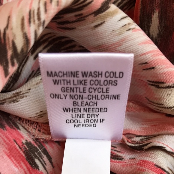 Apt.9 brown/pink sleeveless blouse size large - Picture 7 of 9